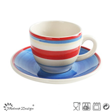 Simple Nice Hand Painting Cup and Saucer